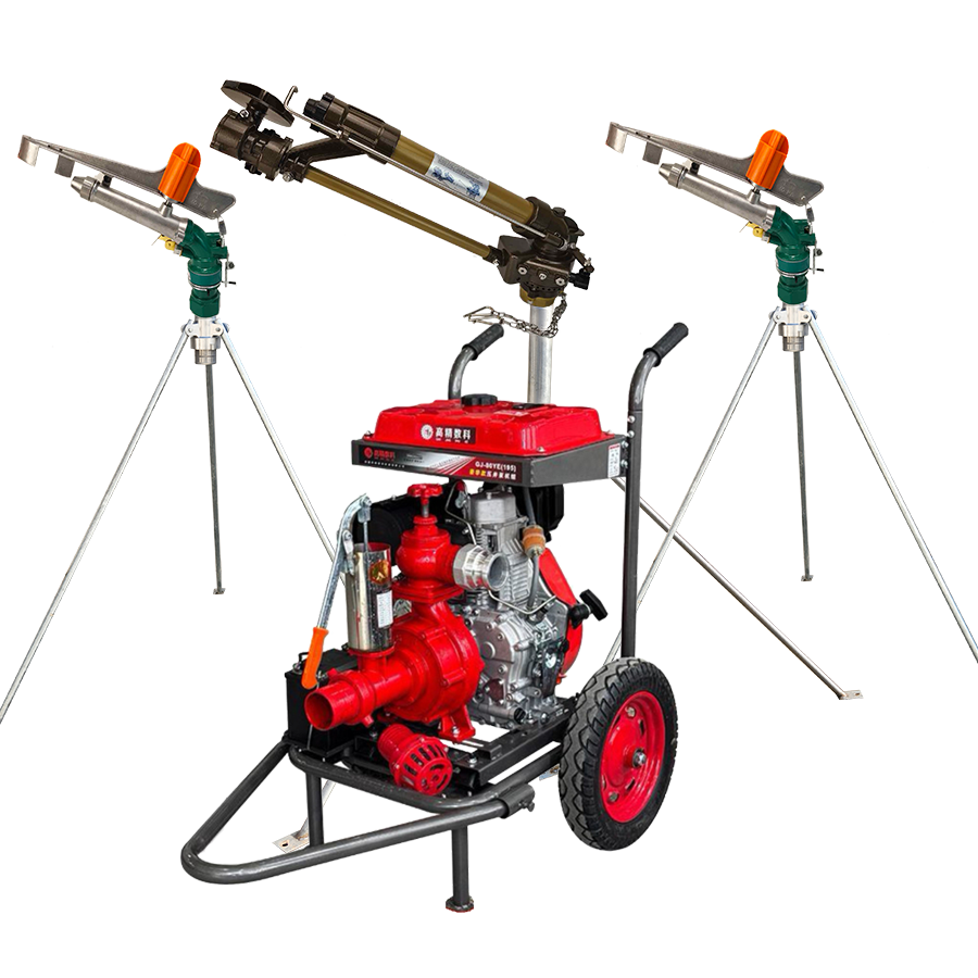 平谷一体式灌溉机组 全套喷枪水带配齐 抗旱浇地神器